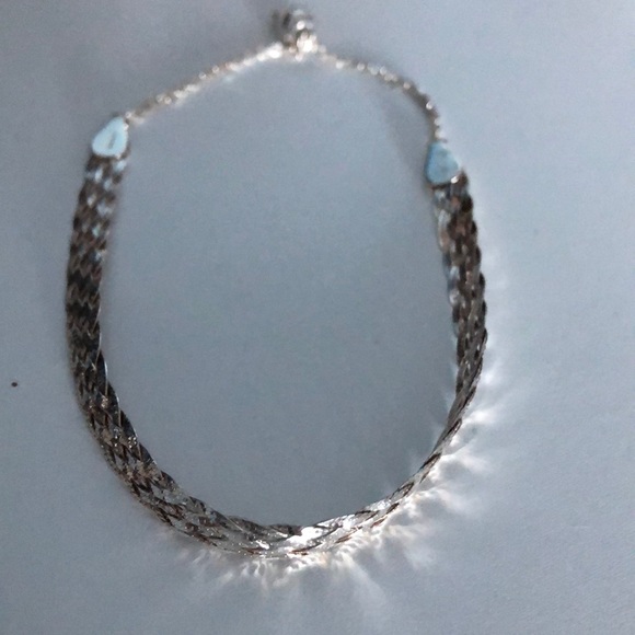 Braided sterling silver bracelet
